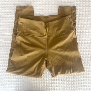 Savvi mustard crop legging size XL